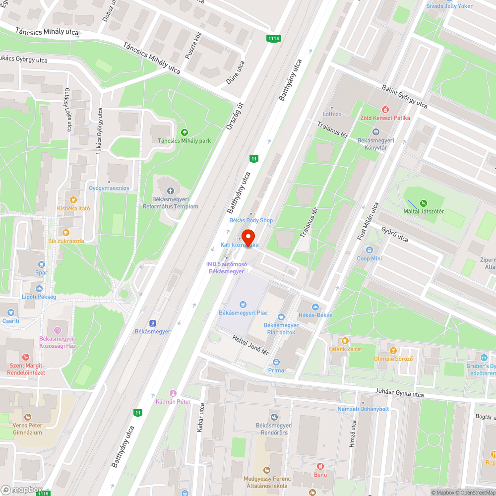 Graffitik bejelentés helye