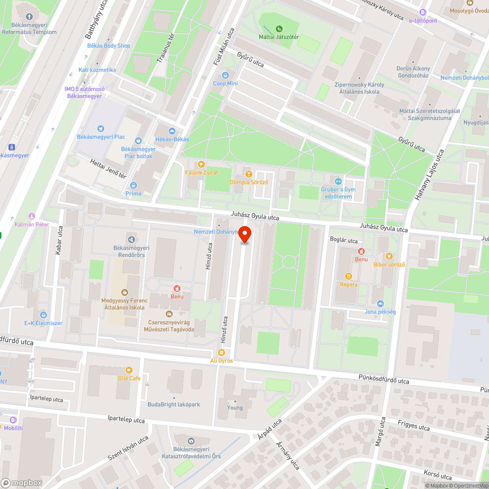 Kátyú bejelentés helye