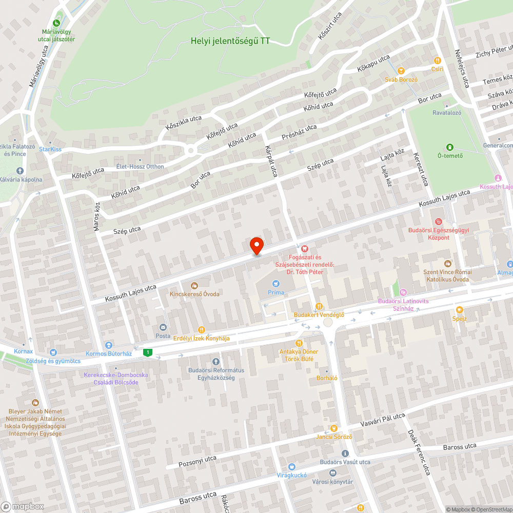 Kint maradt tábla bejelentés helye