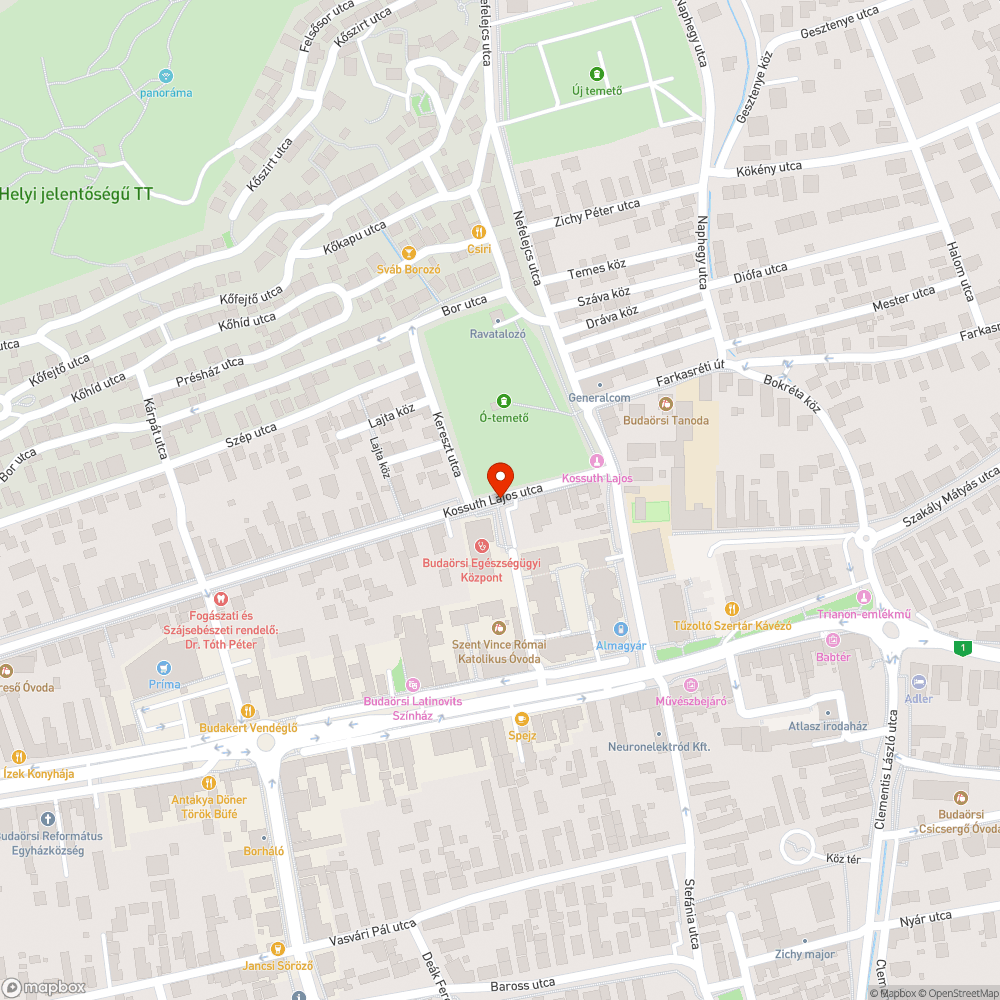 Kifehéredett tábla bejelentés helye