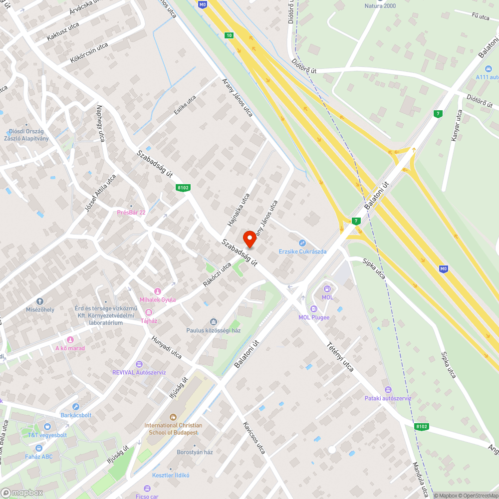 Nagyon magas járdasziget bejelentés helye