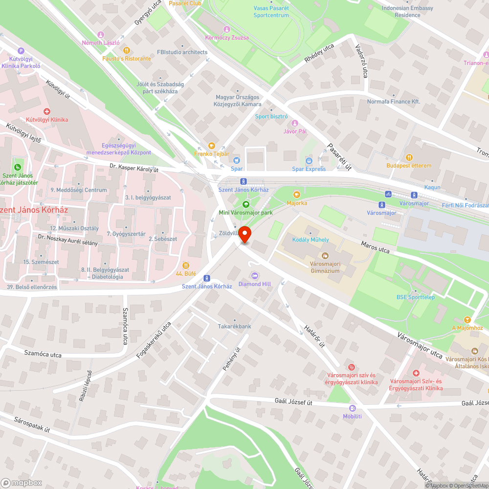 Föld és belógó ágak bejelentés helye