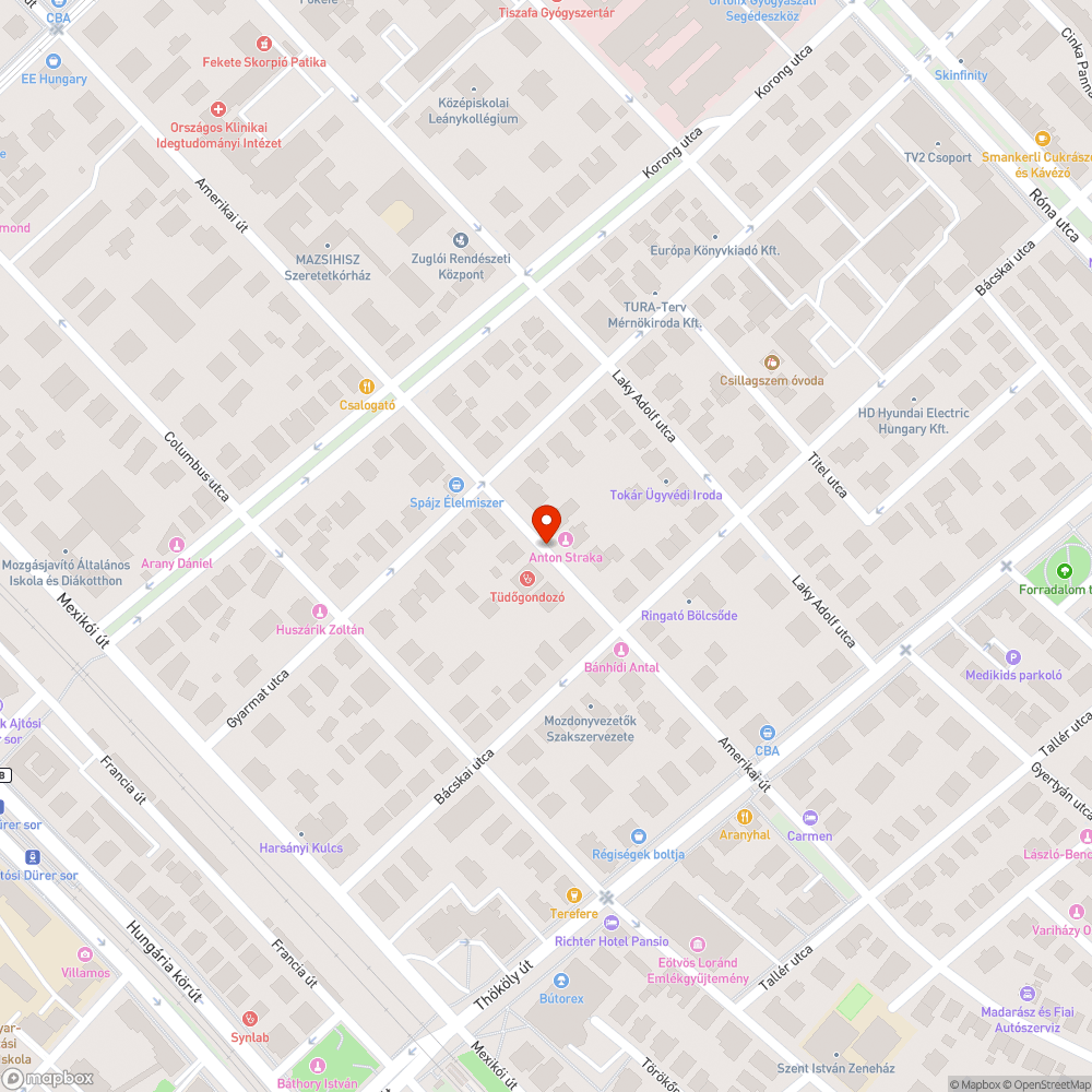 Zöldterületi parkolás bejelentés helye