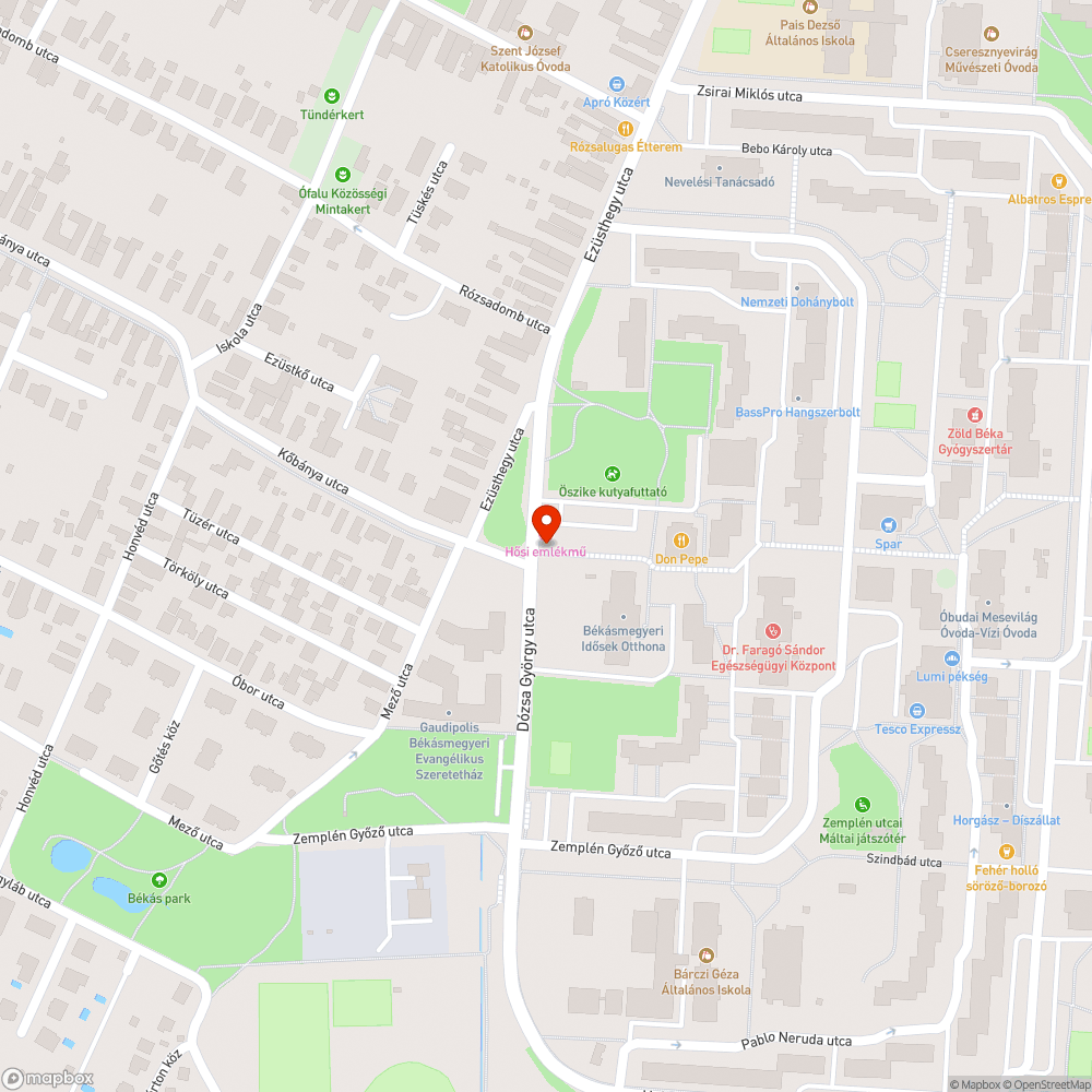 Kiégett bejelentés helye