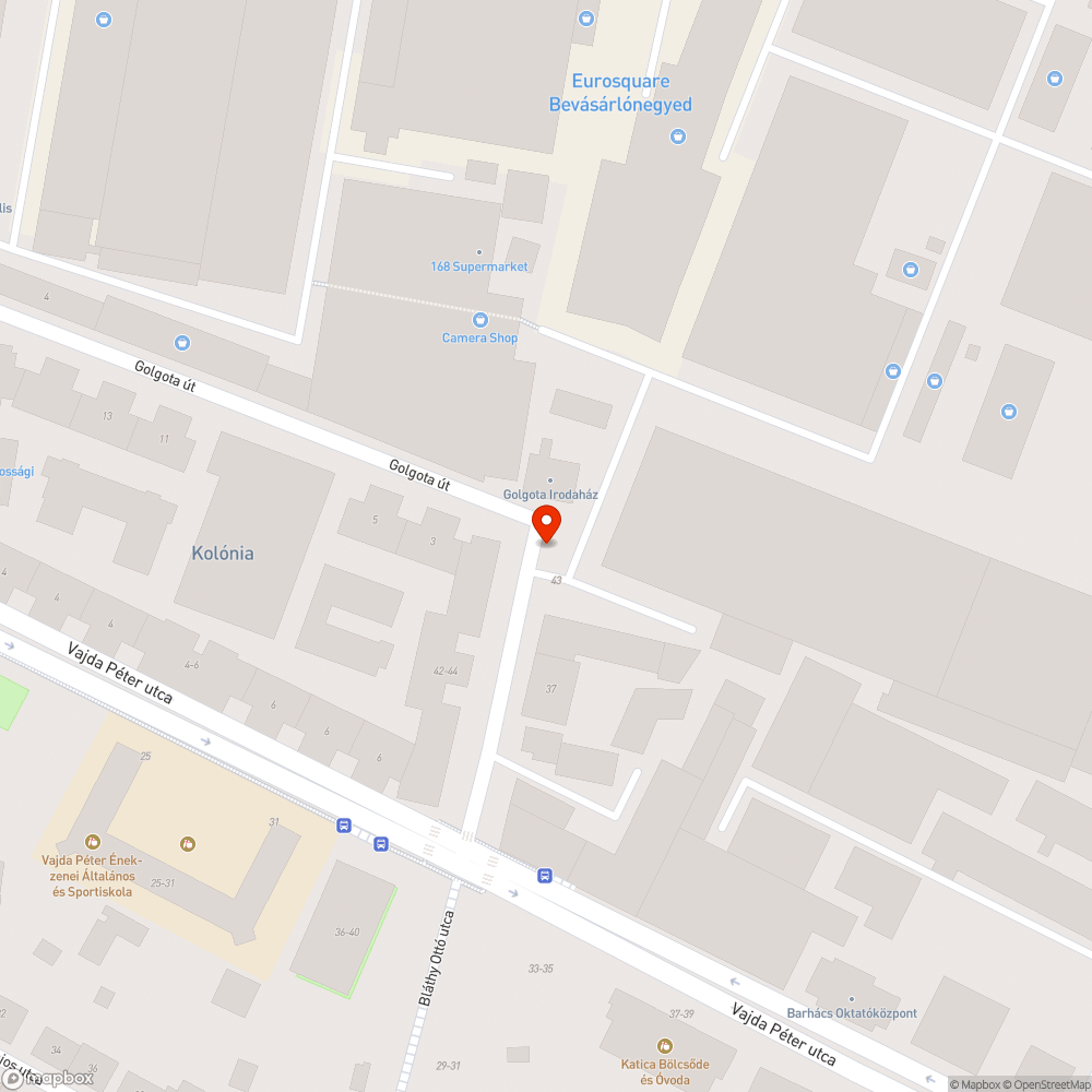 Szemét a járdán bejelentés helye