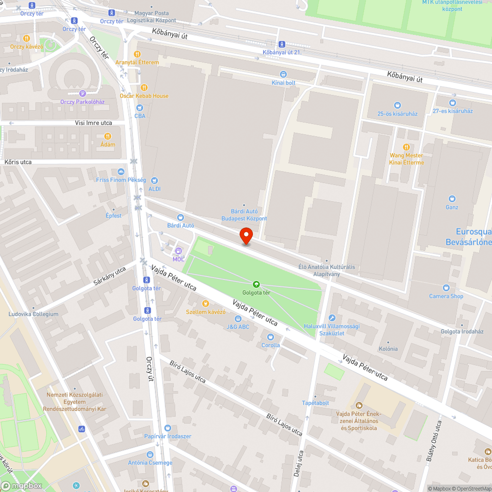 Zsákos hulladék bejelentés helye