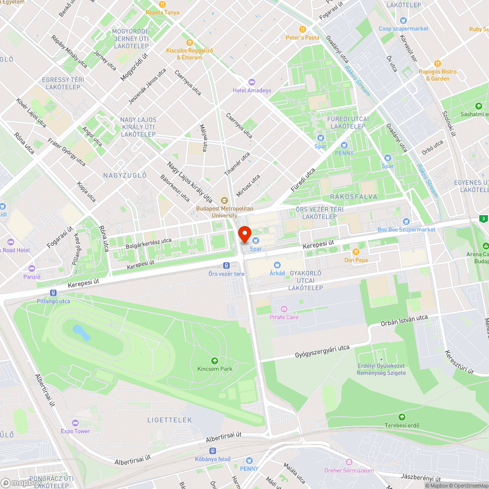 Elhagyott szeméttel teli bevásárló kocsi bejelentés helye