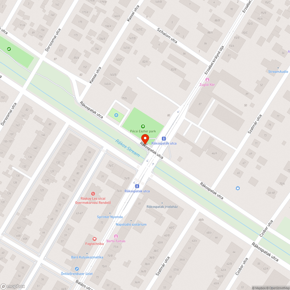 Közterületre kirakott szemet bejelentés helye