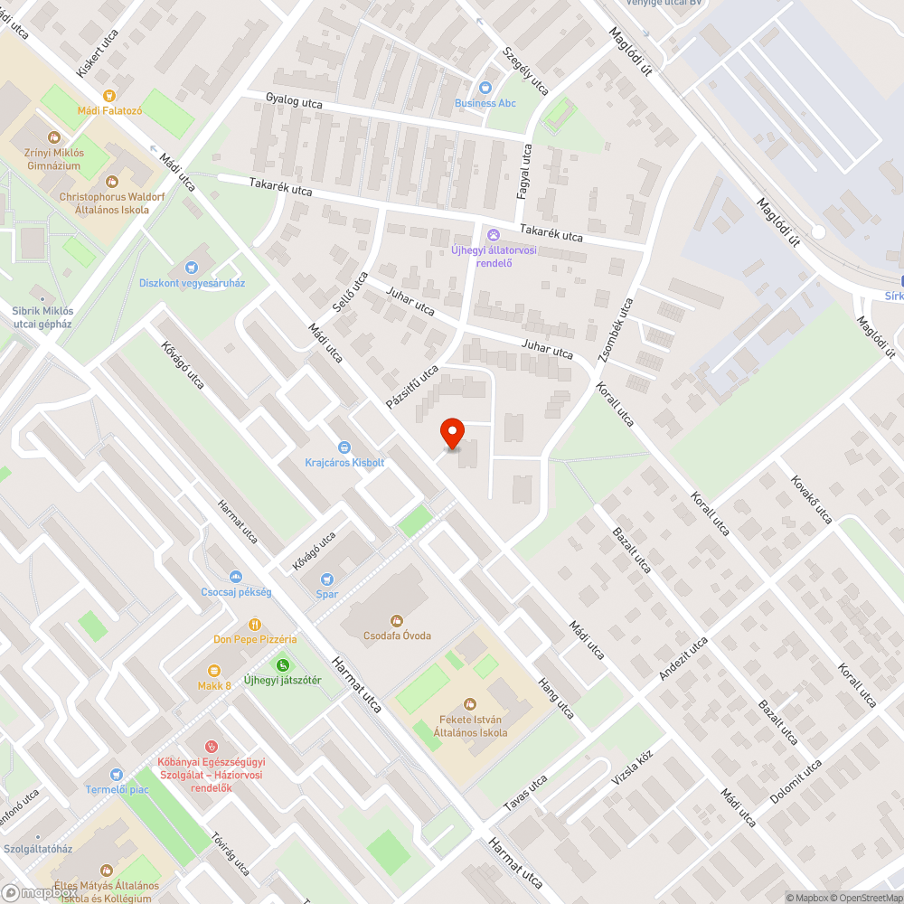 Egy kupac szemèt bejelentés helye