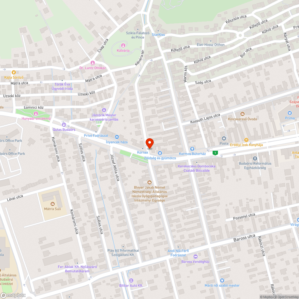 Olvashatatlan névtábla bejelentés helye