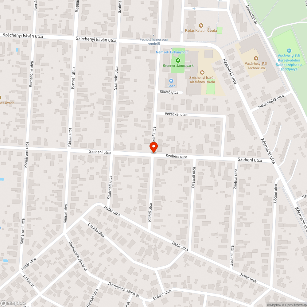 Beláthatatlan kereszteződés bejelentés helye