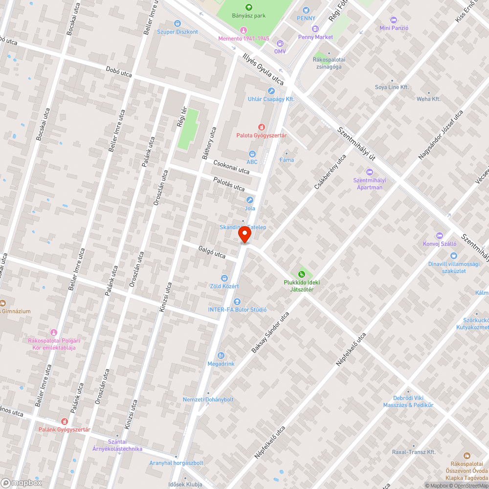 Megsüllyedt aszfalt és kátyúk okozta problémák bejelentés helye