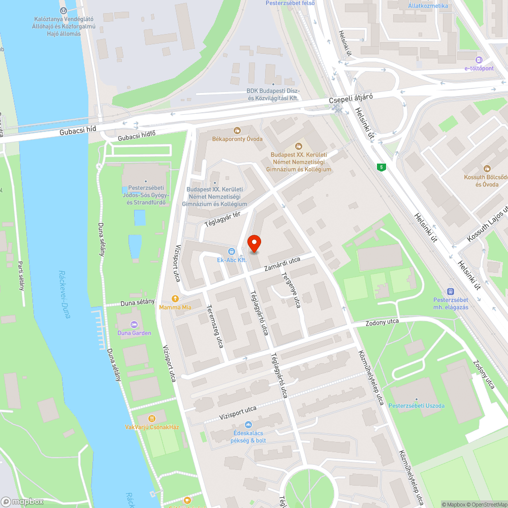 Ütött-kopott furgon bejelentés helye