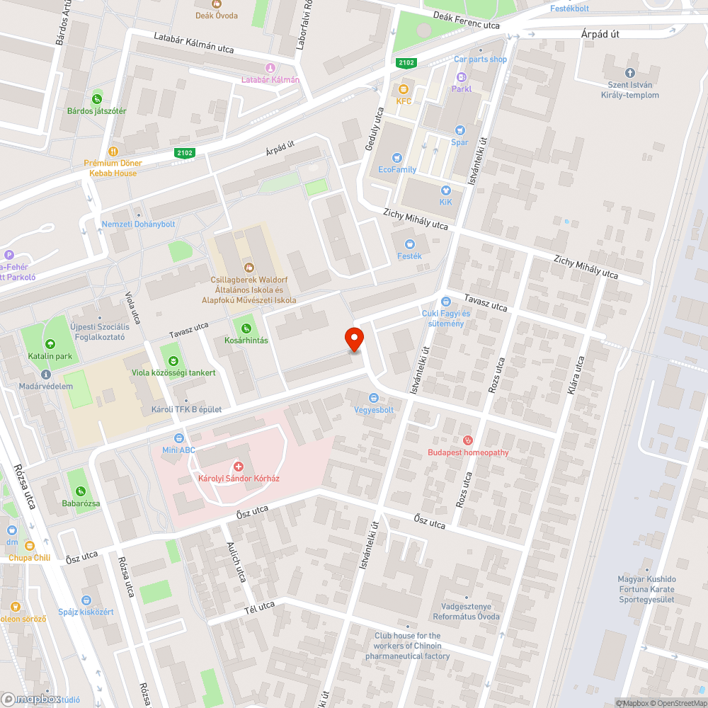 Elhagyott Tico bejelentés helye