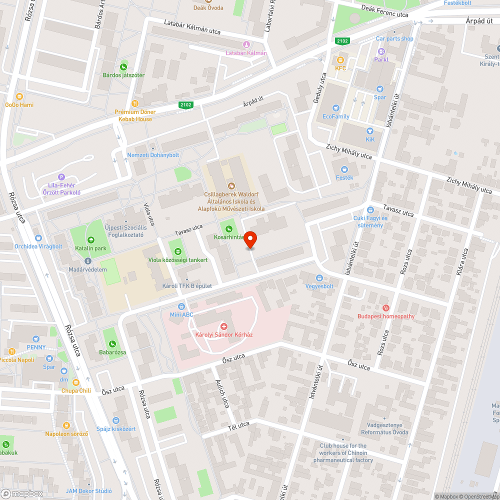 Elhagyott Jaguar bejelentés helye