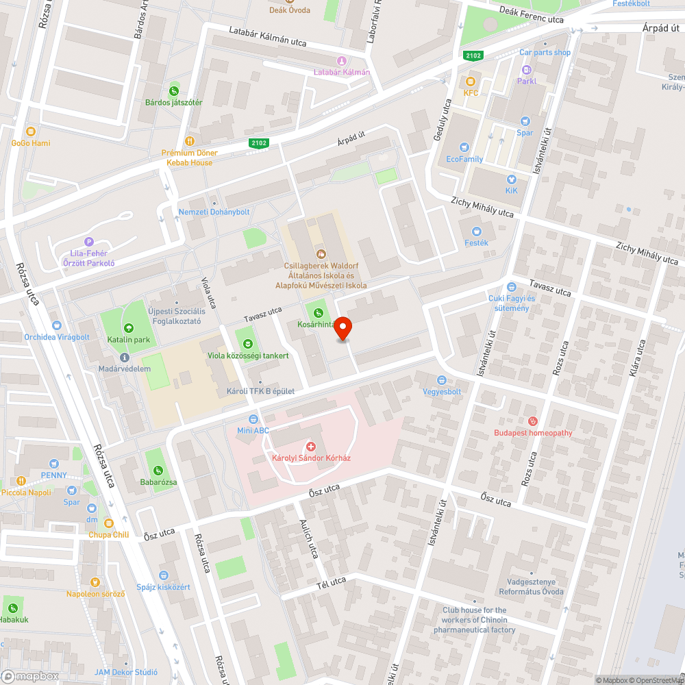 Törött Renault bejelentés helye