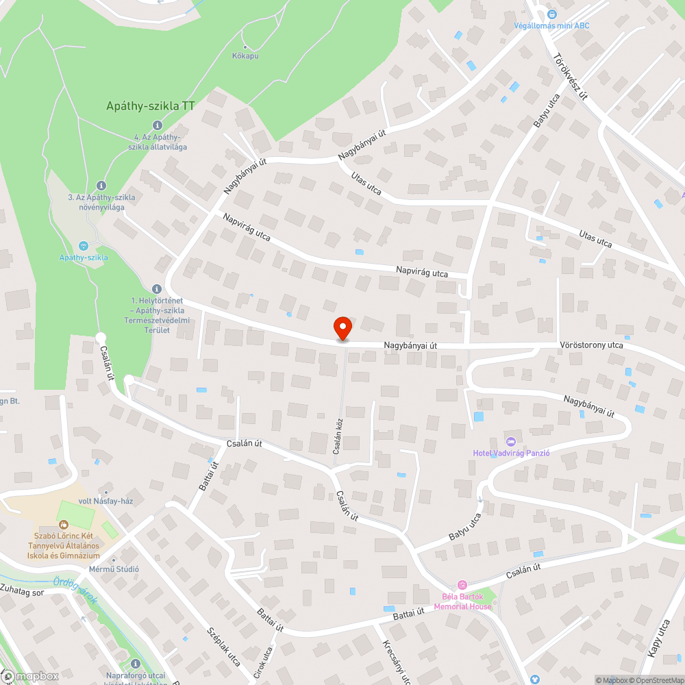 Leszakadt távközlési vezeték bejelentés helye