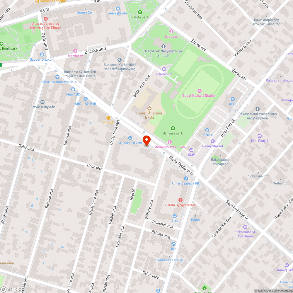 Járdán parkolás bejelentés helye