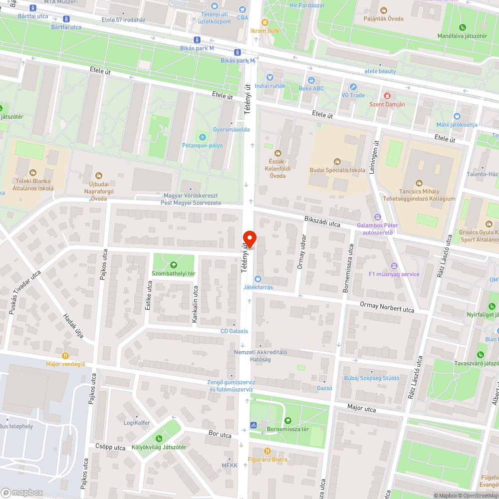 Kidöntött krresztábla bejelentés helye