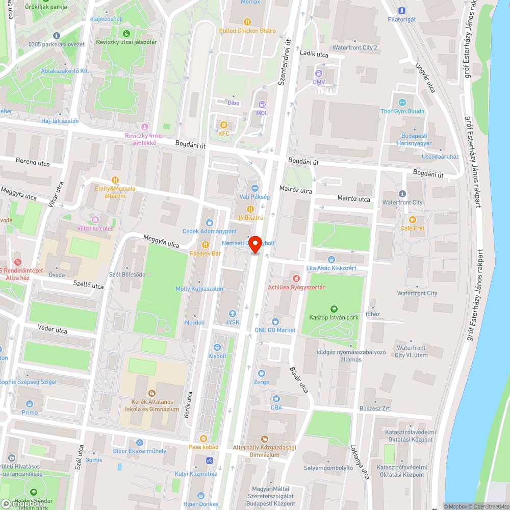 Állandó szlalomozás és gyorshajtás bejelentés helye