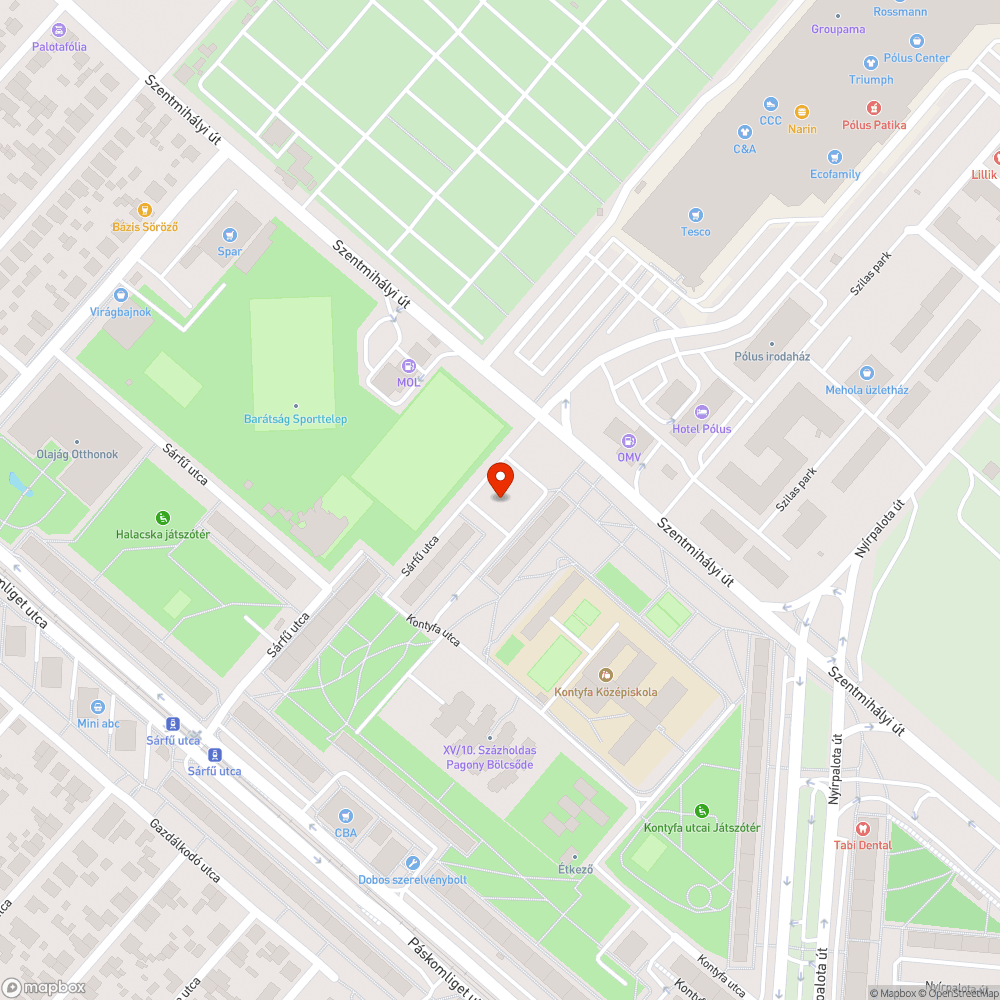 Autógumi a fán bejelentés helye