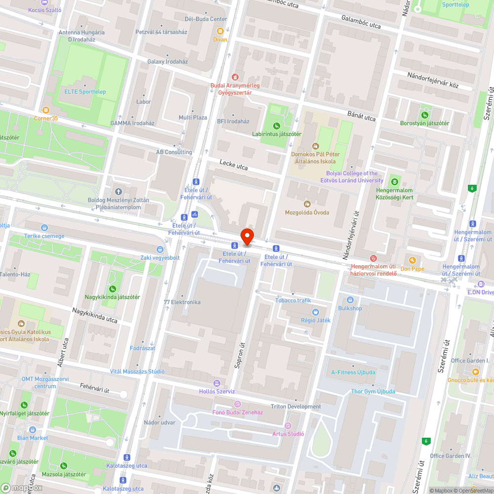 Szemetes zöldterület bejelentés helye