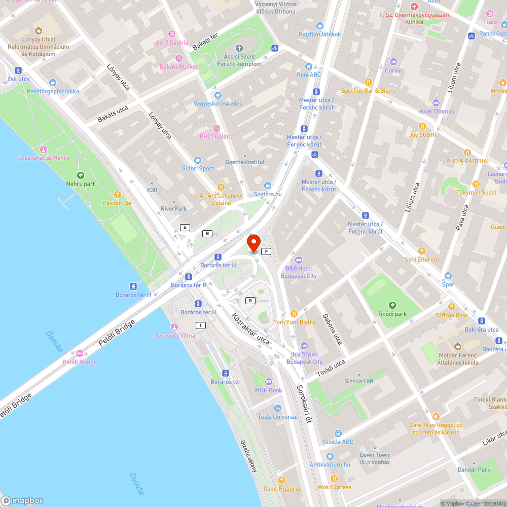 Lekopott kerékpársáv bejelentés helye