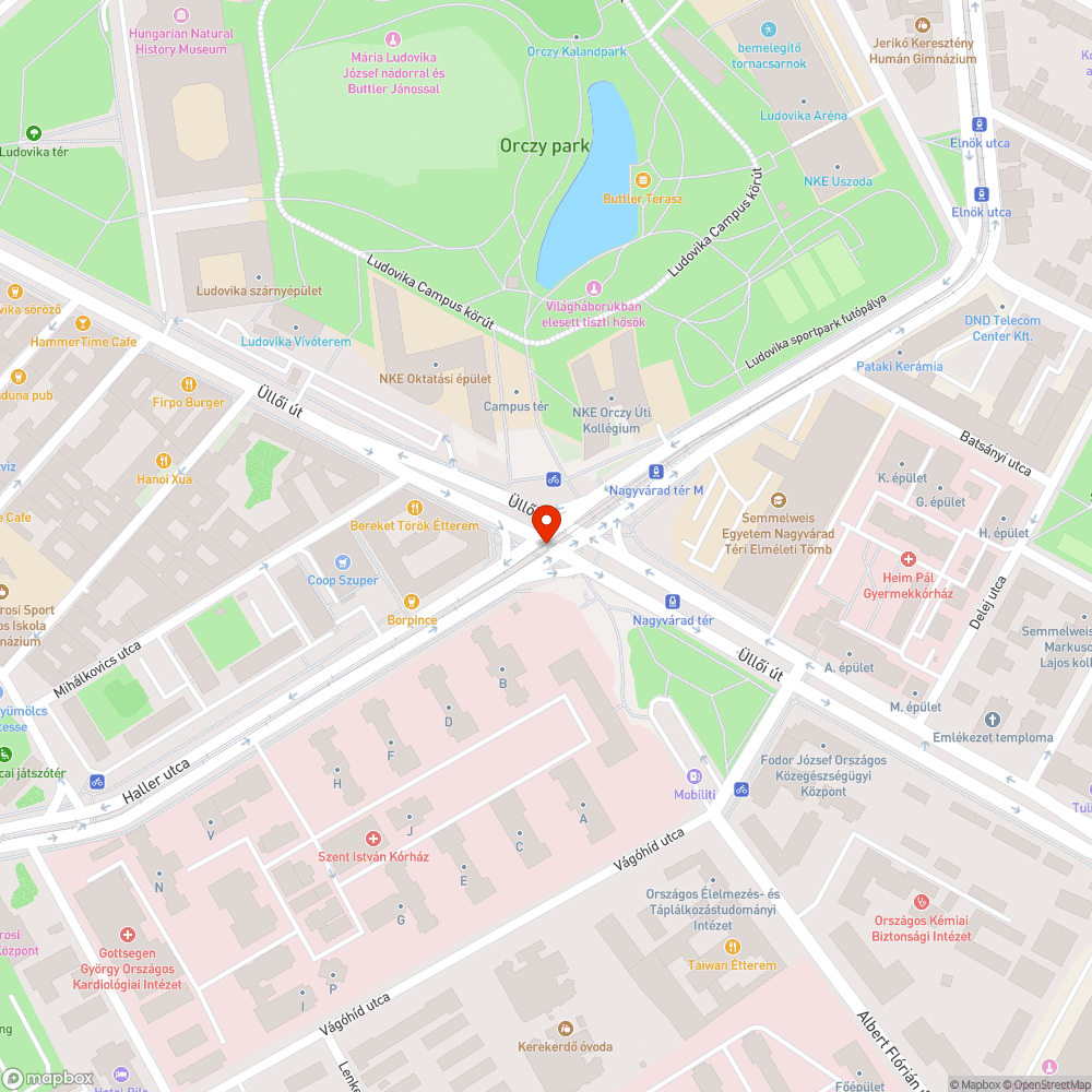 Betonelemek a villamossíneknél bejelentés helye