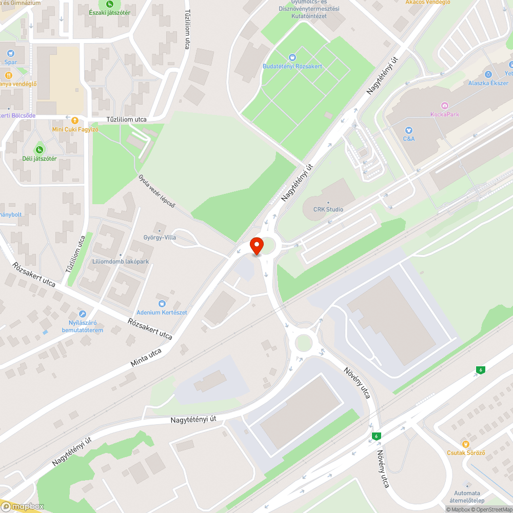 hiányzó gyalogút és zebra bejelentés helye