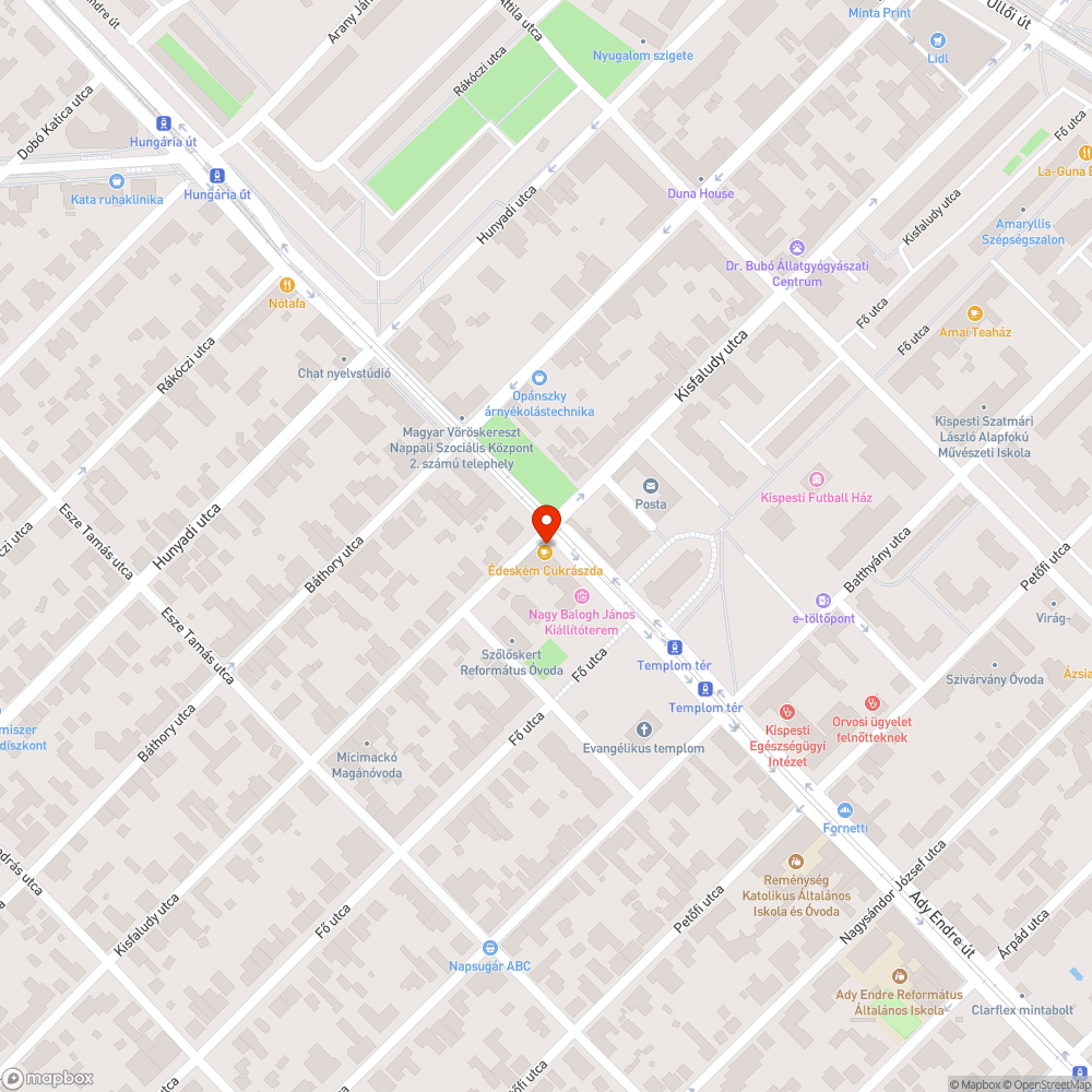 Megsüllyedt közmű bejelentés helye