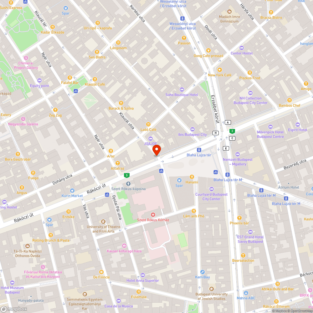 Ingatag lámpaoszlop a Blaha-Klauzál sarkon bejelentés helye