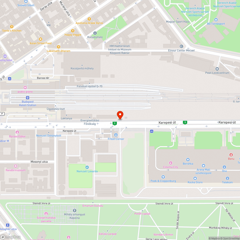 Lámpaprogram probléma - Kerepesi út, kerékpáros átvezetés bejelentés helye