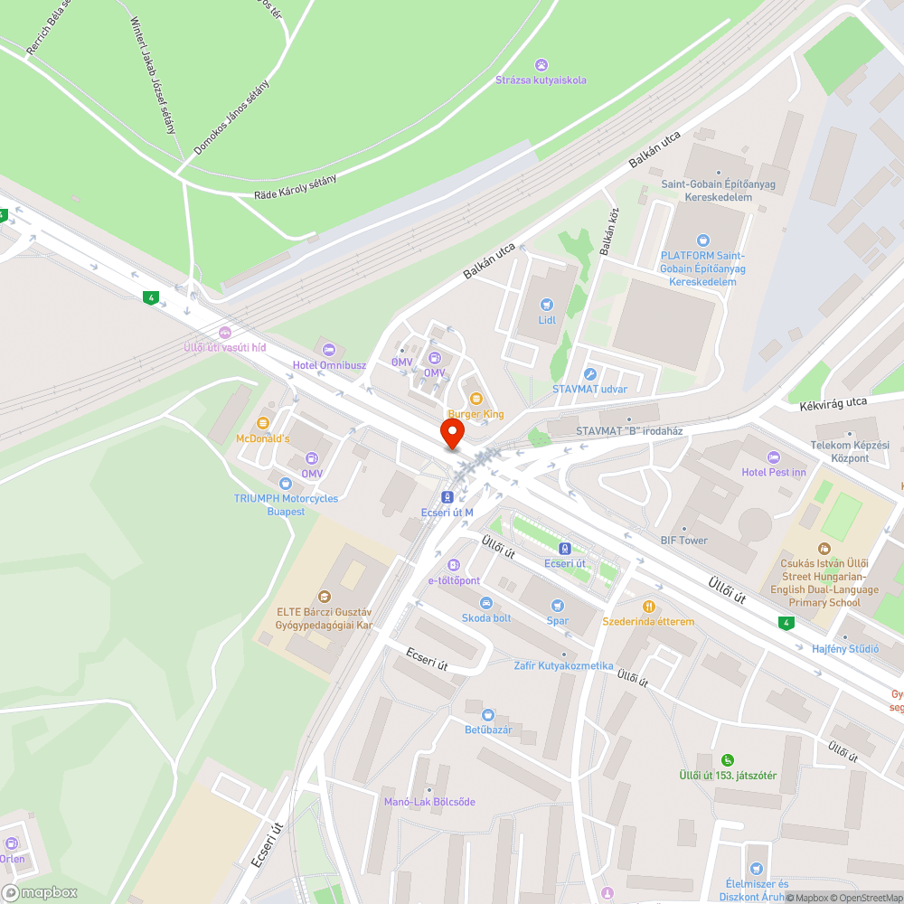 Szemetes járdasziget bejelentés helye