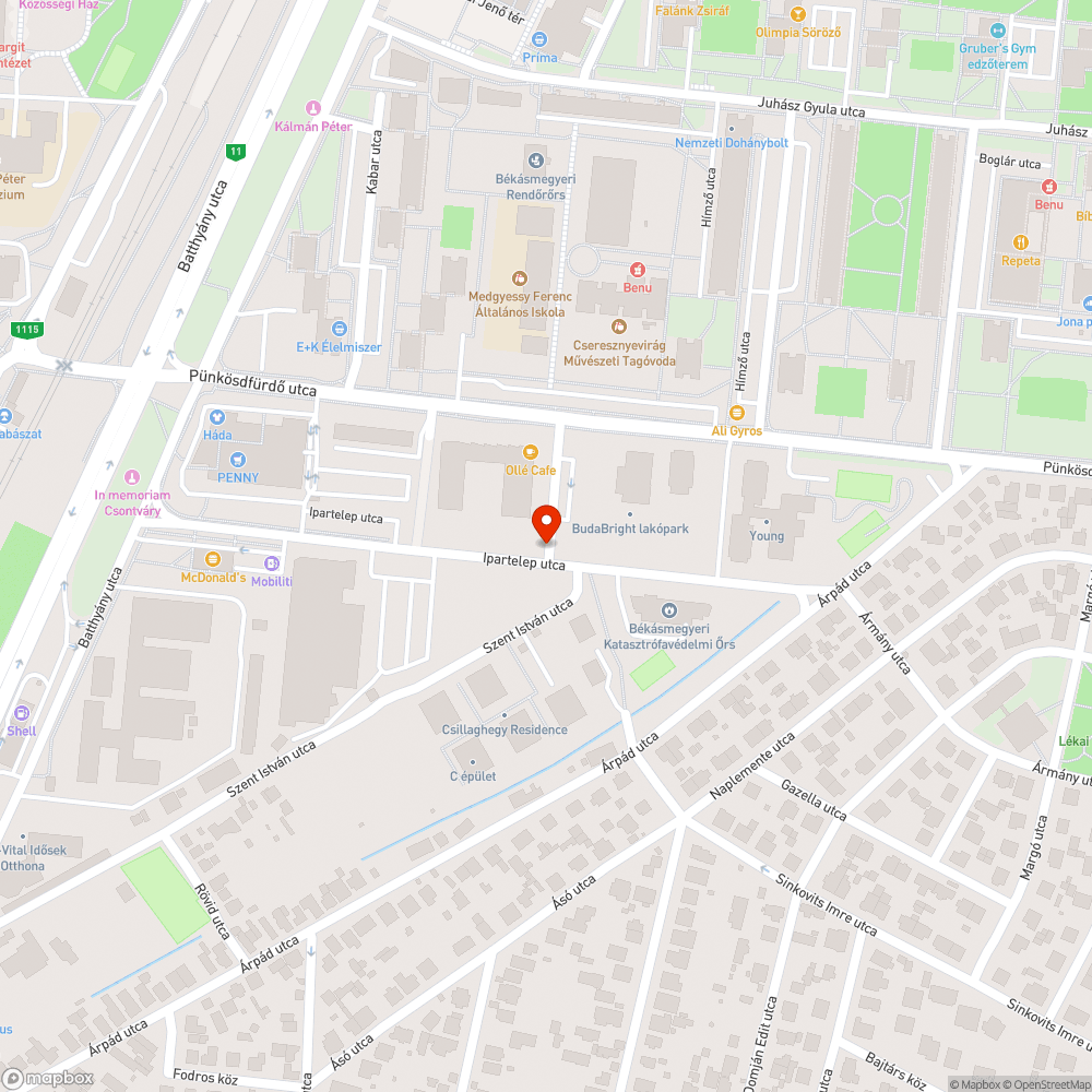 Tönkrement utcanévtábla bejelentés helye