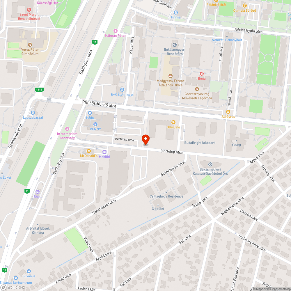 Zsákok bejelentés helye