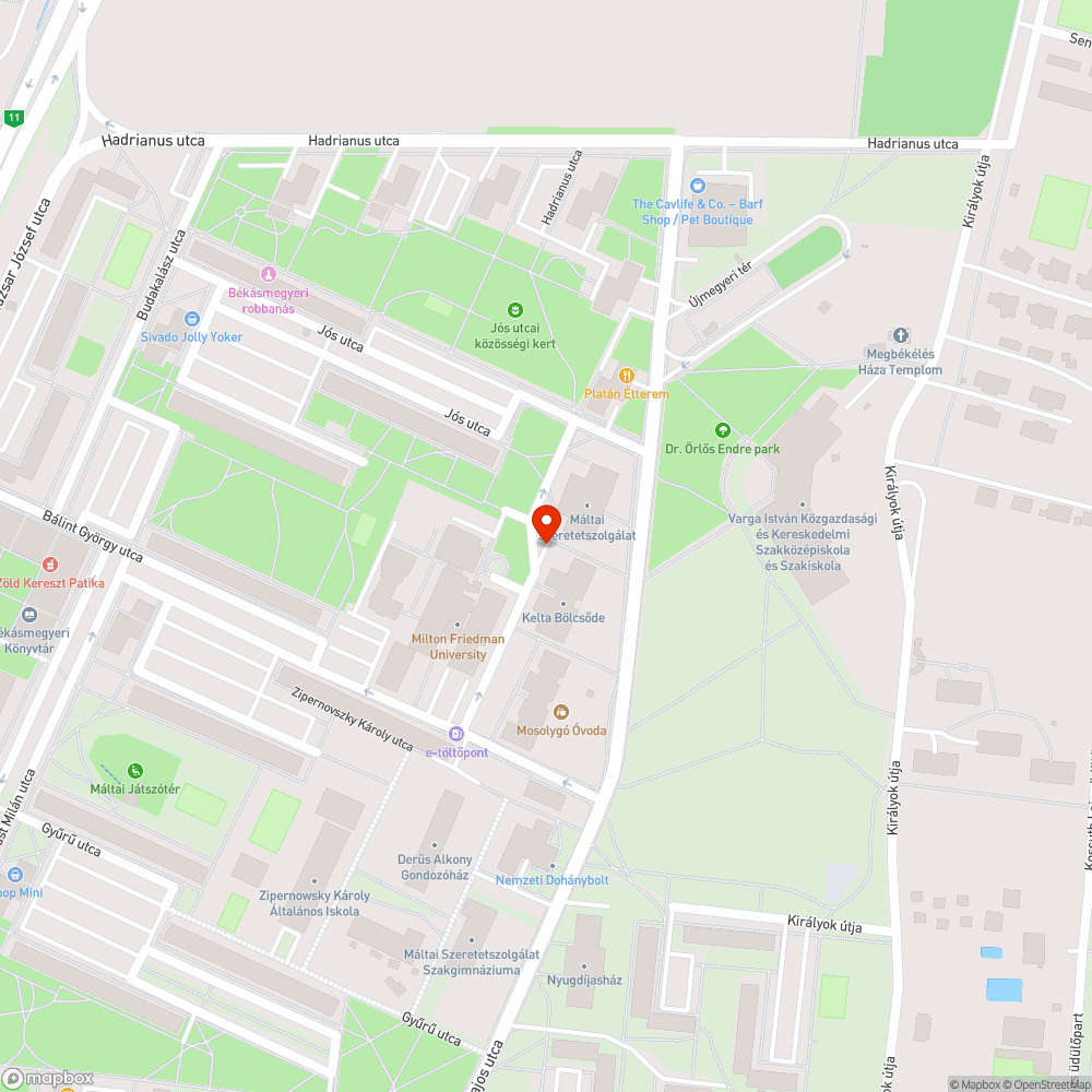 Állandósult zöldterületen parkolás bejelentés helye