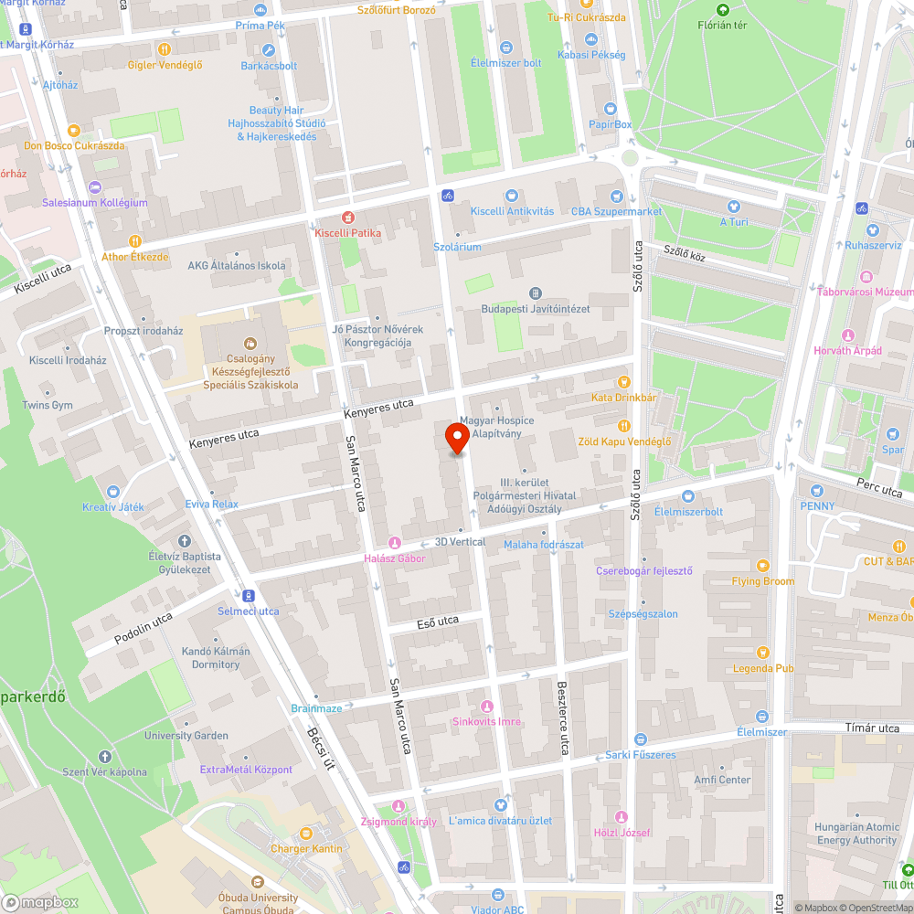 Zápor utca kerékpárral kétirányúvá tétele bejelentés helye