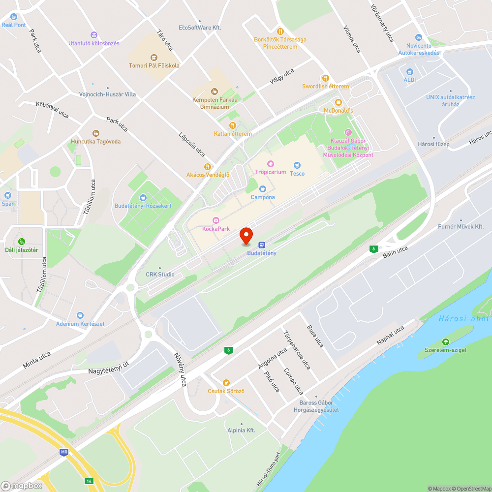 Budatétény vasútállomás bejelentés helye