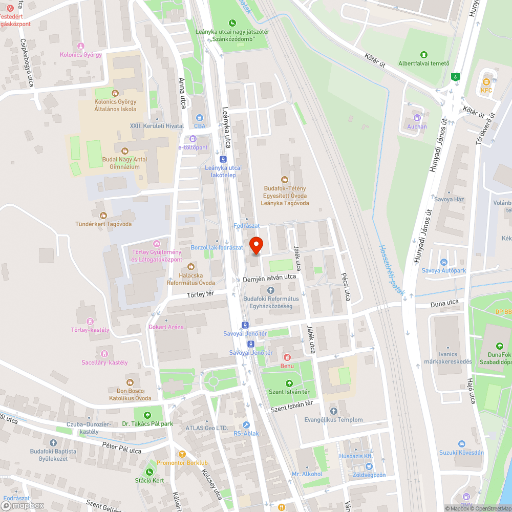 Szemét a fán bejelentés helye