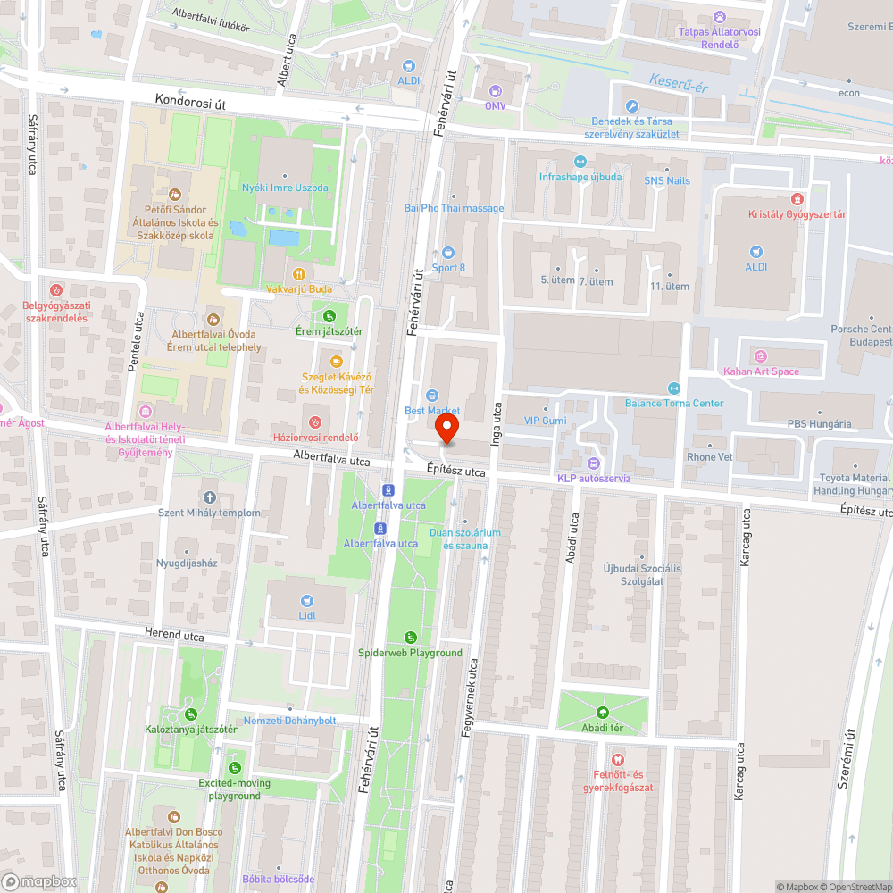 Szemetes közterület bejelentés helye