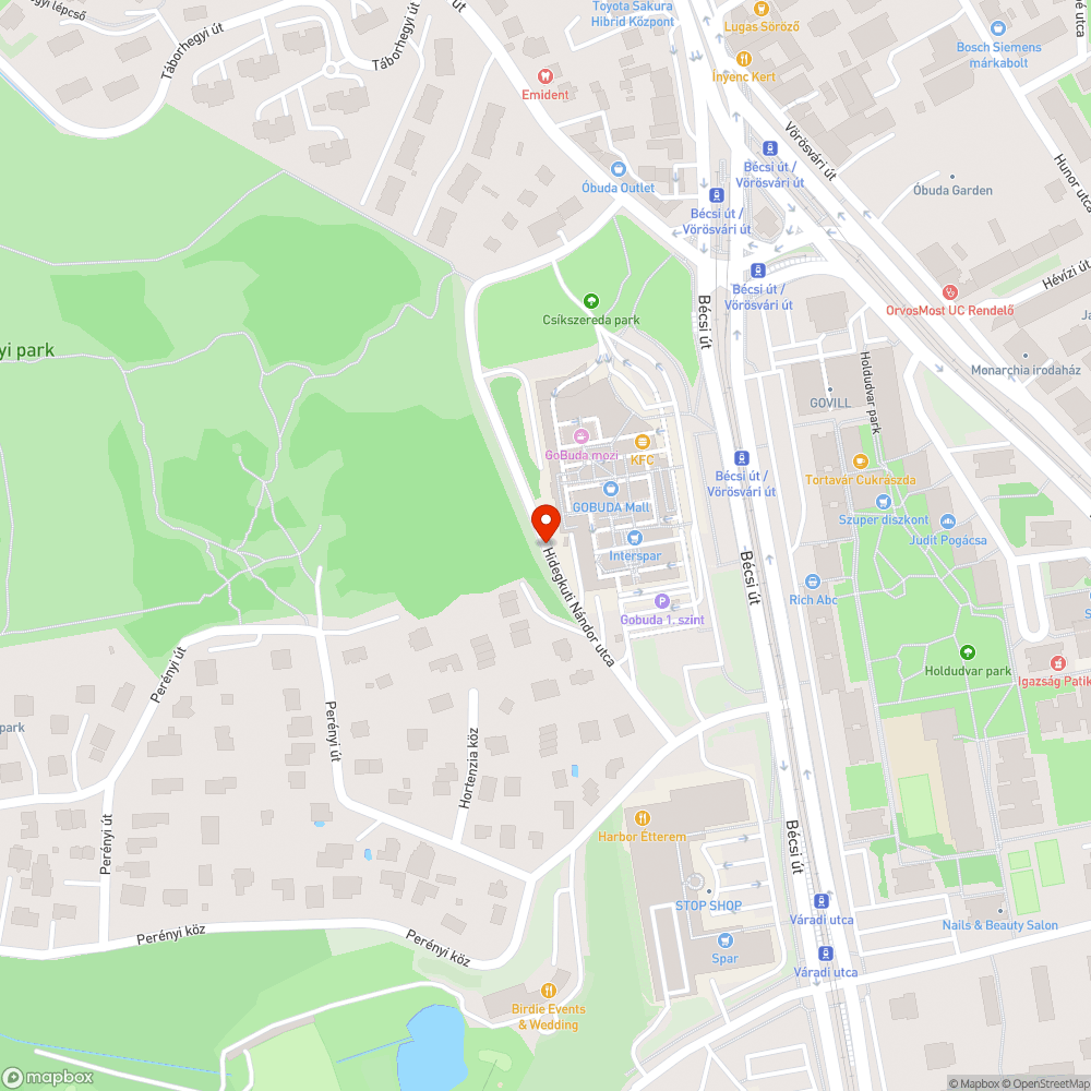 Utcai kuka kihelyezése bejelentés helye