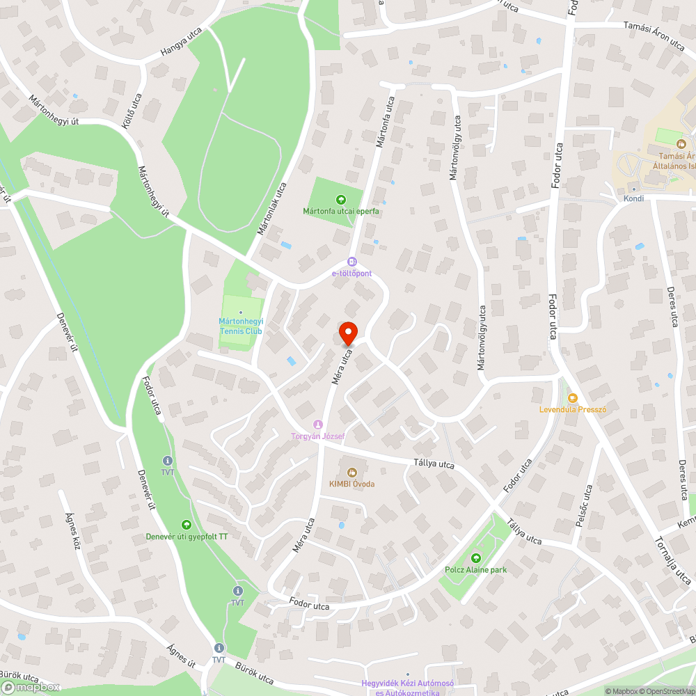 Kiégett közvilágítás bejelentés helye