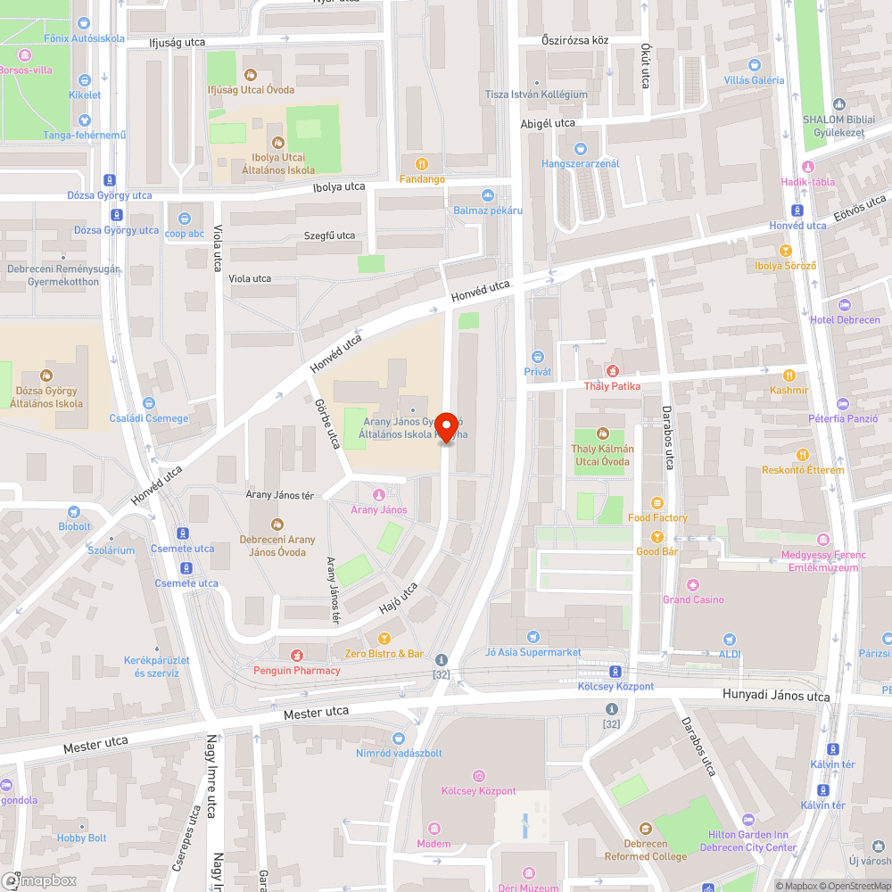 Csapadék víz elvezető bejelentés helye