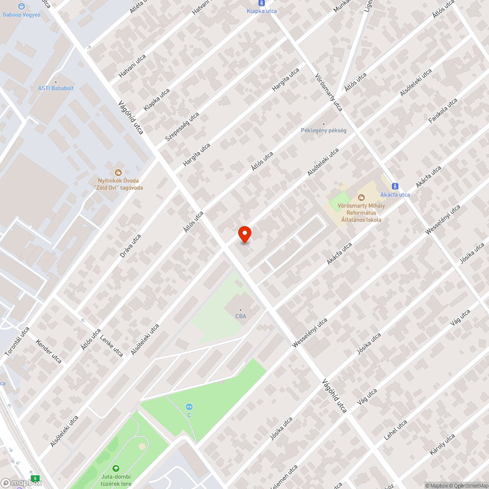 Tönkrement járdaszakasz bejelentés helye