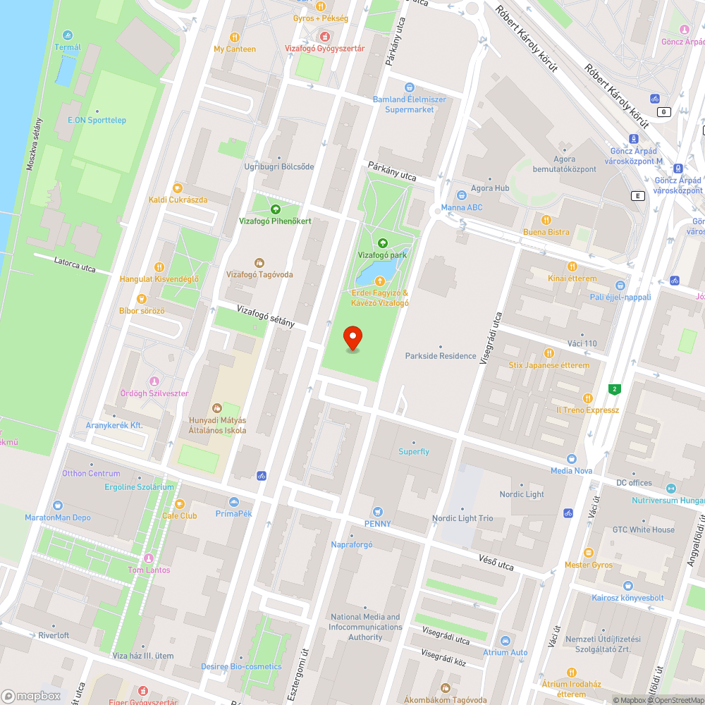 Fűre szórt kavics bejelentés helye