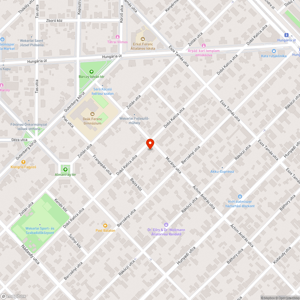 Elhagyott gépkocsi bejelentés helye