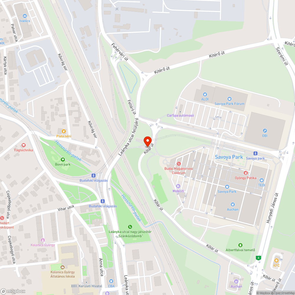 Járhatatlan út, dagonya bejelentés helye