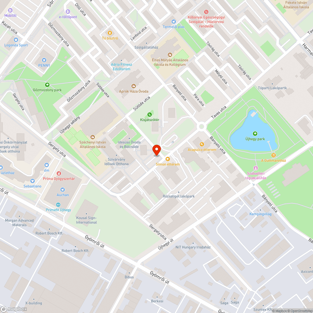 Elhagyott jármű bejelentés helye