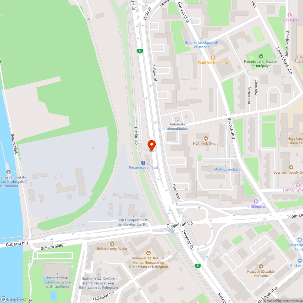 Kidöntött segélykérő oszlop a HÉV-állomásnál bejelentés helye