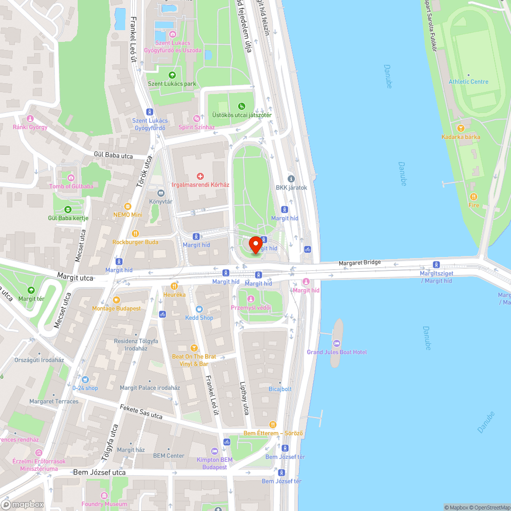 Margit híd bicikliút bejelentés helye